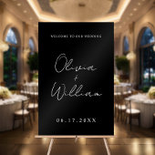 Modern Simple Wedding Welkom Acryl Bord