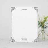 Modern Simple White Professional Briefhoofd (Staand voorkant)