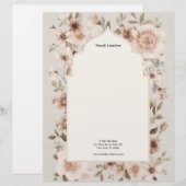 Modern Simple White Professional Briefhoofd (Voorkant / Achterkant)