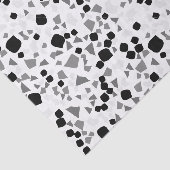 Modern Simple White Terrazzo Tissuepapier (Detail)