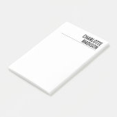 Modern Simple White Trendy Minimalist Plain  Post-it® Notes (Schuin)