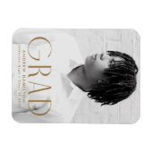 Modern Simpliciity Brass Photo Afstuderen Magneet (Horizontaal)