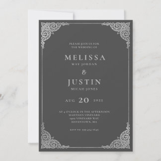 Modern Simplistic Wedding Uitnodiging