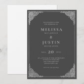 Modern Simplistic Wedding Uitnodiging (Voorkant / Achterkant)