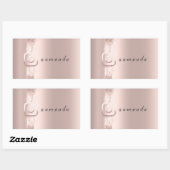 Modern Simply Makeup Social Instagra Logo Rechthoekige Sticker (Vel)