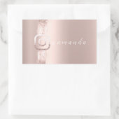 Modern Simply Makeup Social Instagra Logo Rechthoekige Sticker (Tas)