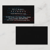 Modern Simuleren Afdrukfouten I overdrukken Visitekaartje (Voorkant / Achterkant)