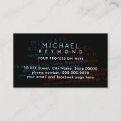 Modern Simuleren Afdrukfouten I overdrukken Visitekaartje (Voorkant)