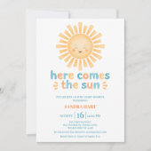 Modern Sinaasappel Blauwgroen hier komt het Son Ba Kaart (Voorkant)