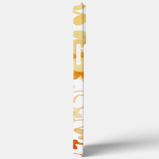 Modern Sinaasappel Bloemen Trendy Quote Case-Mate iPhone Case (Achterkant / Rechts)