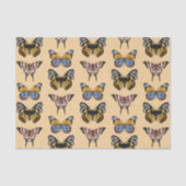 Modern Sinaasappel Boho vlinder bloemmotief Tissuepapier (Voorkant)