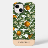 Modern  Sinaasappel citrusvruchten bloesem Case-Mate iPhone Case (Achterkant)