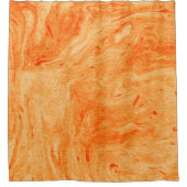 Modern Sinaasappel en geel marmeren steen Douchegordijn (Voorkant)