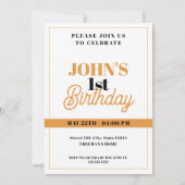 Modern Sinaasappel en Wit Schattige Tijger Oerwoud Kaart (Achterkant)