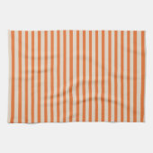 Modern Sinaasappel gestreept voor keukenhanddoeken (Horizontaal)