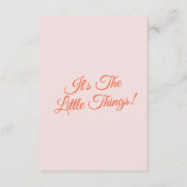 Modern Sinaasappel kleurrijke Funky Retro bruiloft Informatiekaartje (Achterkant)