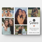 Modern Sisters Grid Keepsake Gift Fotoplaat (voorkant)