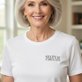 Modern Sixty and Fabulous Bold 60th Tri-Blend Shirt