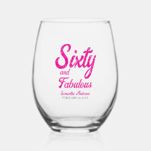 Modern Sixty and Fabulous Pink 60th Birthday Party