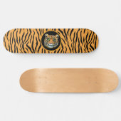 Modern skateboard met wild tijgerpatroon (Horizontaal)