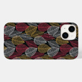 Modern Skeleton verliest najaar patroon Case-Mate iPhone Case (Achterkant (horizontaal))