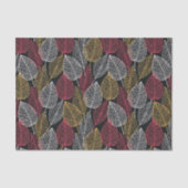 Modern Skeleton verliest najaar patroon Tissuepapier (Voorkant)