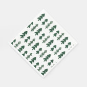 Modern Sketch Christmas Tree Paper Napkin Servet (Hoek)
