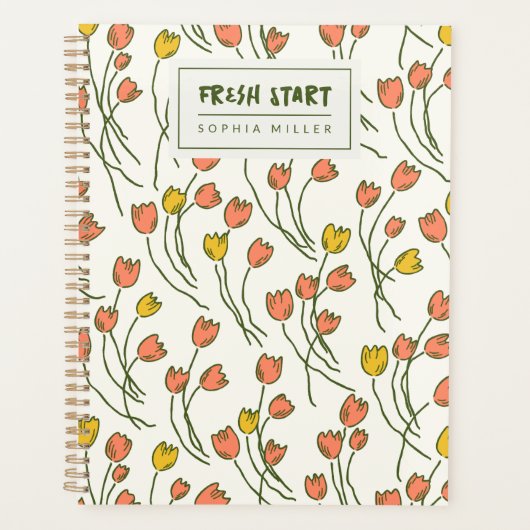 Modern Sketchbook Garden Personal | Fresh Meadow Planner (Voorkant)