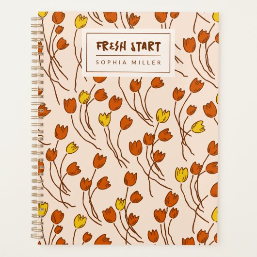 Modern Sketchbook Garden Personal | Retro Palette Planner (Voorkant)
