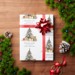 Modern Sketchy Christmas Tree Gifts Vakantie Kaart Cadeaupapier<br><div class="desc">Als u nog meer aanpassingen nodig hebt,  kunt u mij op yellowfebstudio@gmail.com vrij klikken.</div>