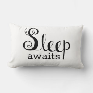 Modern Sketchy-minimalist Slaapwacht op Geo Kussen