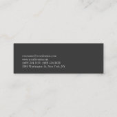Modern Skinny Grey Gold Colour Agent Visitekaartje (Achterkant)