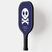 Modern Skull Botten Navy Blue Pickleball Team Pickleball Paddle (Links)