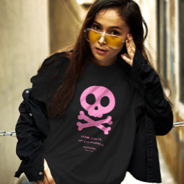 Modern Skull Botten Roze Pickleball Familie Team T-shirt