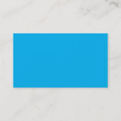 Modern Sky Blue Bold Monogram Professional Visitekaartje (Achterkant)