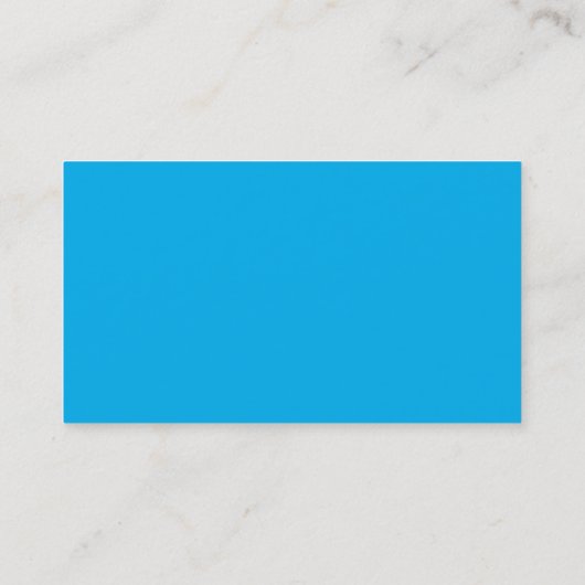 Modern Sky Blue Bold Monogram Professional Visitekaartje (Achterkant)