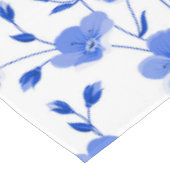 Modern Sky Blue Daisy Floral Tafelkleed (Gekanteld)