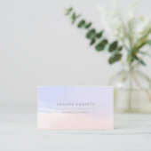 Modern Sky Blue Pink Ombre Beauty of Professional Visitekaartje (Staand voorkant)