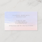 Modern Sky Blue Pink Ombre Beauty of Professional Visitekaartje (Achterkant)