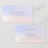 Modern Sky Blue Pink Ombre Beauty of Professional Visitekaartje (Voorkant / Achterkant)