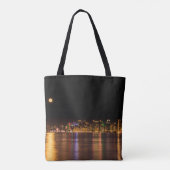 Modern Skyline City Black & Gold Souvenir San Dieg Tote Bag (Achterkant)