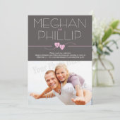 Modern Sla de datum op met foto Save The Date (Staand voorkant)