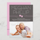 Modern Sla de datum op met foto Save The Date (Voorkant / Achterkant)