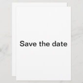 Modern sla de datum op save the date (Voorkant / Achterkant)
