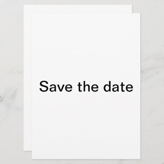 Modern sla de datum op save the date (Voorkant / Achterkant)