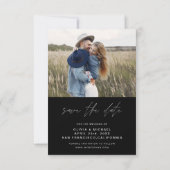 Modern Sla de datumfoto op Save The Date (Achterkant)