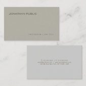 Modern slank design Professionele elegante Sjabloo Visitekaartje (Voorkant / Achterkant)
