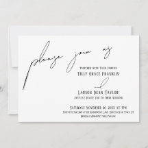 Modern slank handschrift eenvoudig, doe mee