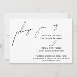 Modern slank handschrift eenvoudig, doe mee kaart