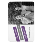 Modern Slant sparen de Magnet van de Datum (Paars/ Magneet (Verticaal)